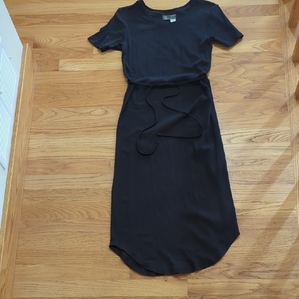 Anthropologie Navy Cotton Dress